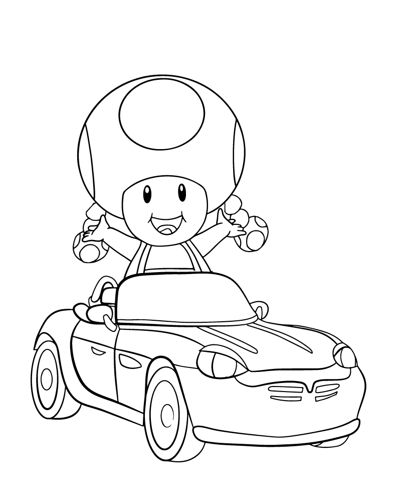 Toadette para Colorear