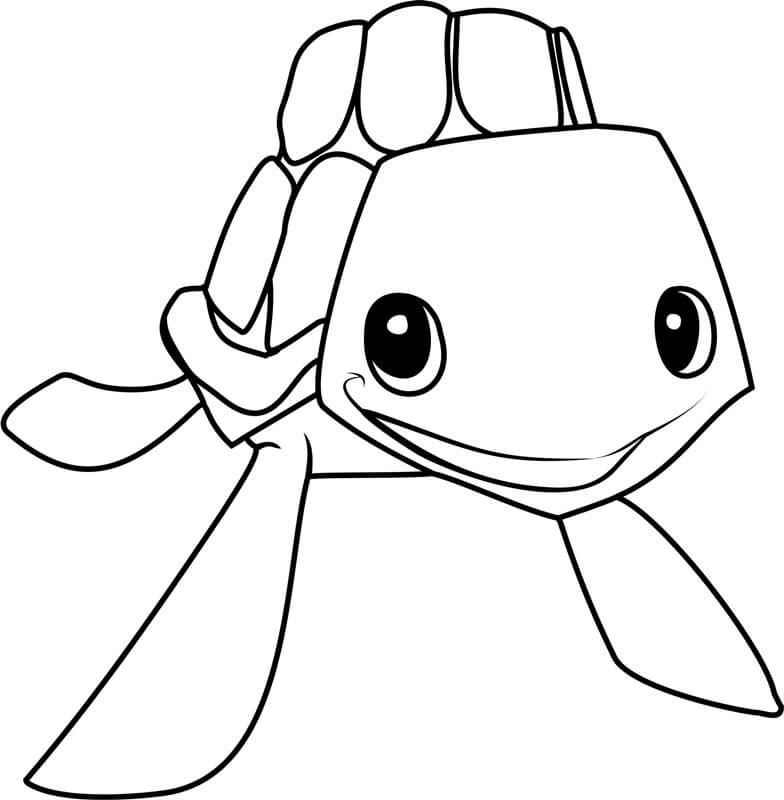 dibujo tortuga marina extinta archelon para colorear