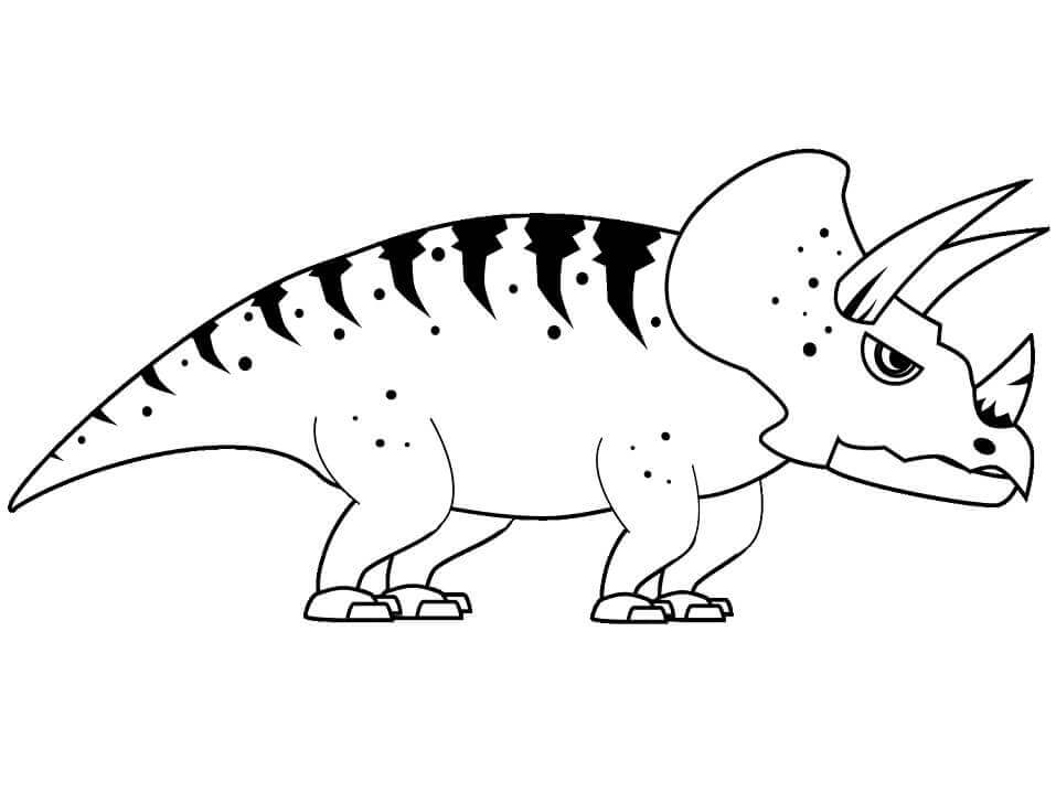 dibujo triceratop imagenes gratis para colorear