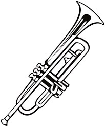 dibujo trompeta normal pdf para colorear