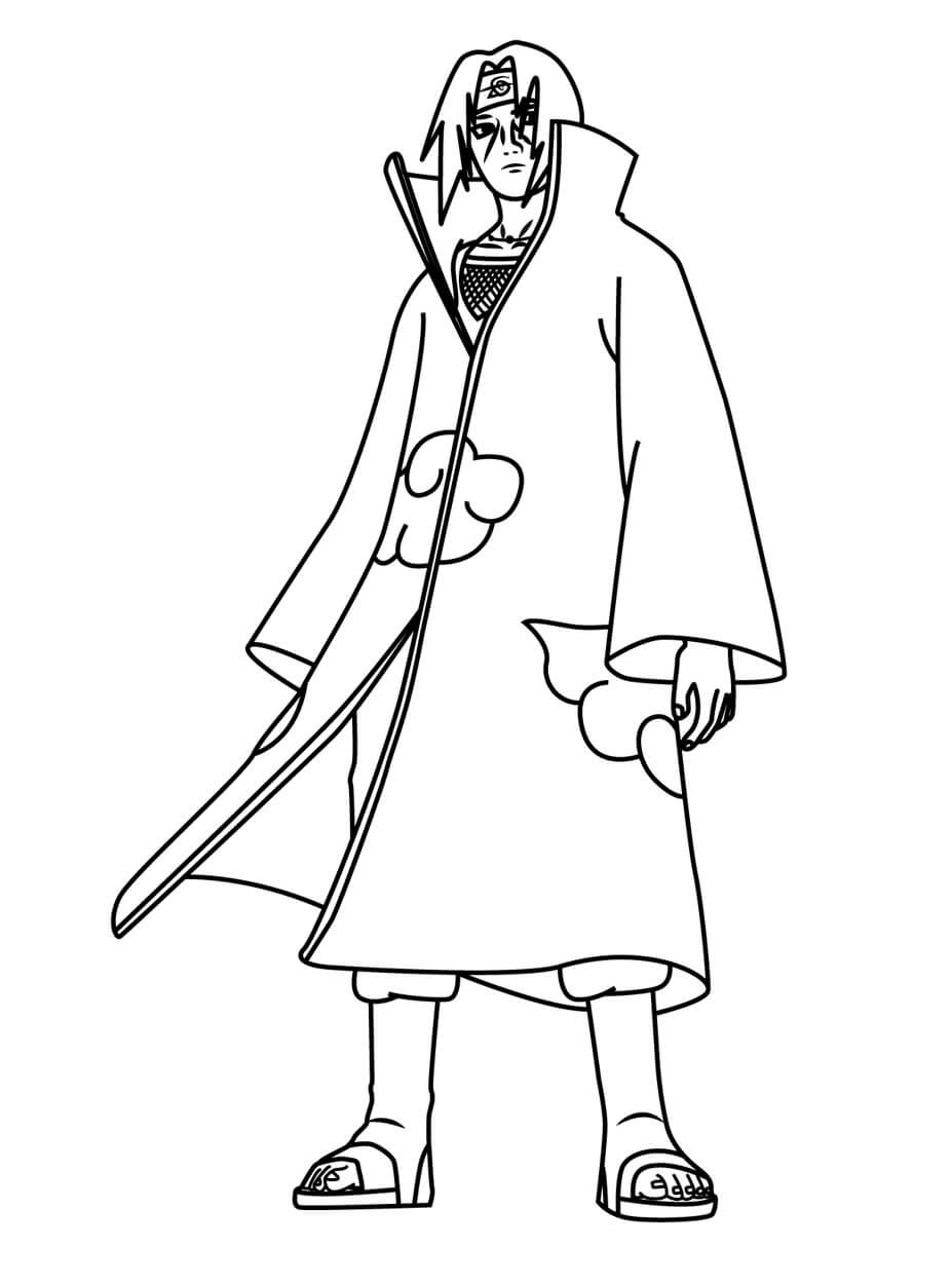 Uchiha Itachi para Colorear